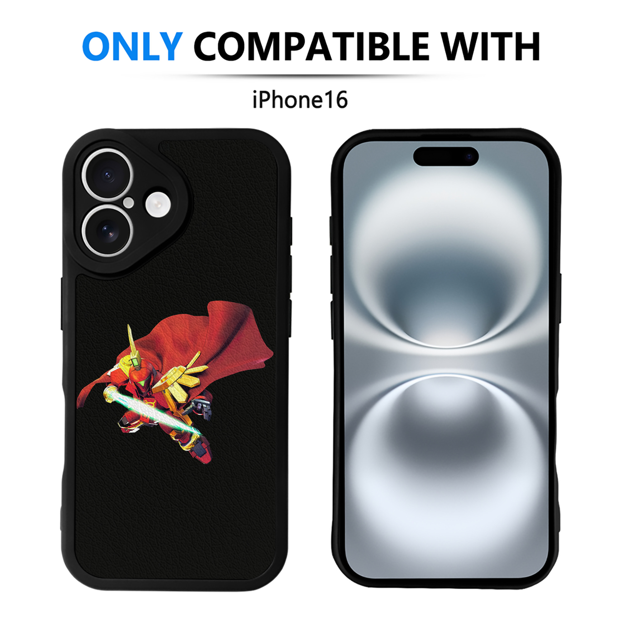 （画像用） 機動戦士ガンダム Mobile Suit Gundam 【iPhone 16シリーズ対応】シリコンスマホケース（レザー調） 材質：シリコン